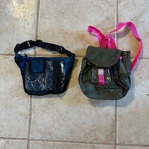 vintage y2k new limited too youth nylon backpack & fanny pack unbranded